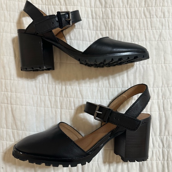 MADEWELL LEATHER CLAUDIE LUGSOLE MARY JANE CHUNKY HEEL 8.5 - Picture 2 of 7